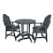 Highwood Usa Hamilton 3pc Round Counter Height Outdoor Patio Furniture Dining Set AD-CNA36-FBE - alternate 1